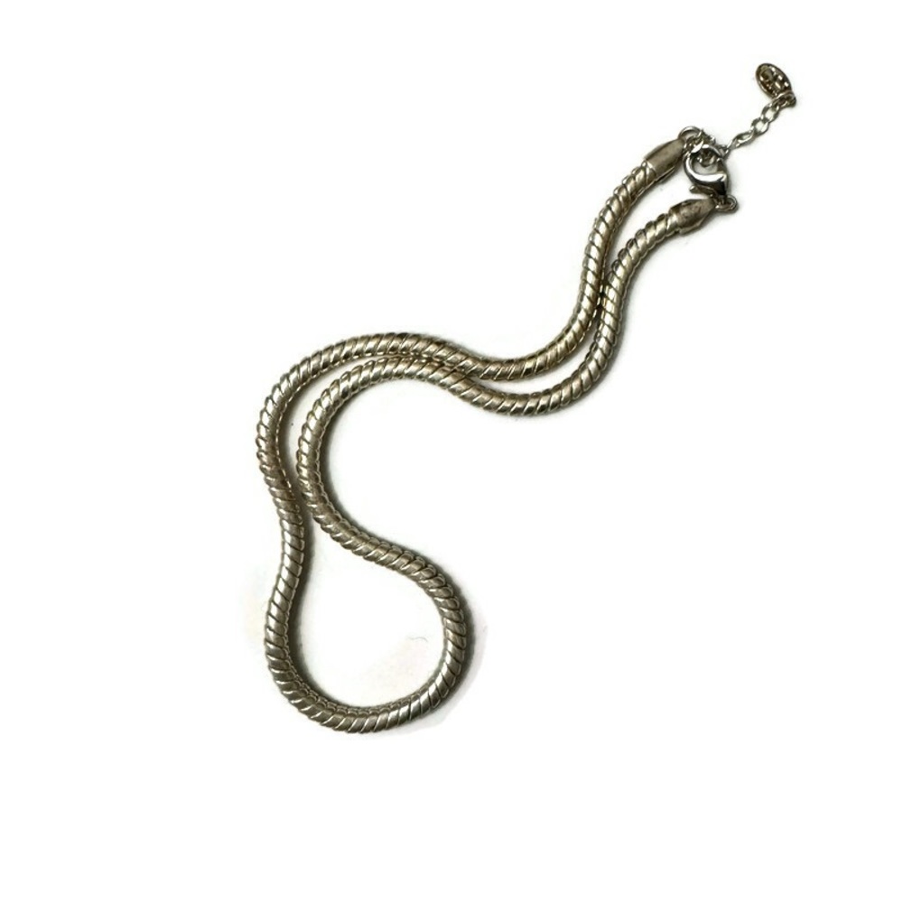 CH Carolina Herrera Silver Tone Necklace